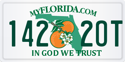FL license plate 1422OT