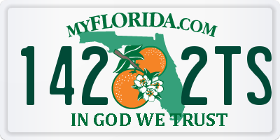 FL license plate 1422TS