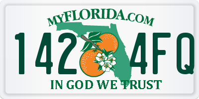 FL license plate 1424FQ
