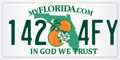 FL license plate 1424FY