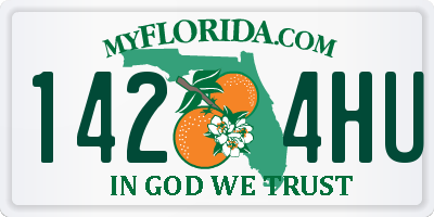 FL license plate 1424HU