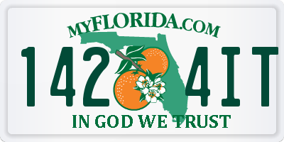 FL license plate 1424IT