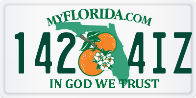 FL license plate 1424IZ