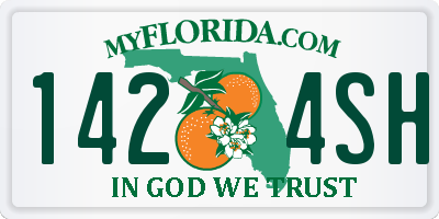 FL license plate 1424SH