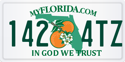 FL license plate 1424TZ