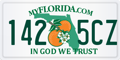 FL license plate 1425CZ