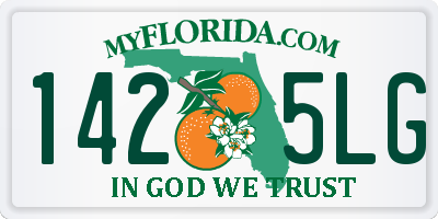 FL license plate 1425LG