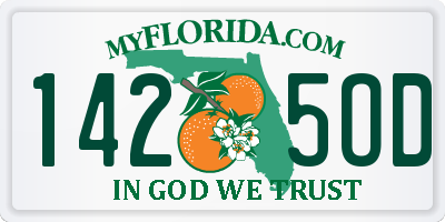 FL license plate 1425OD