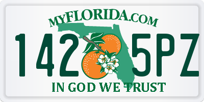 FL license plate 1425PZ