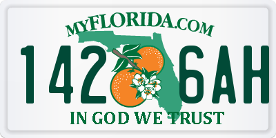 FL license plate 1426AH