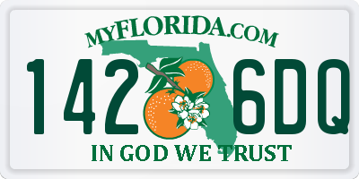FL license plate 1426DQ