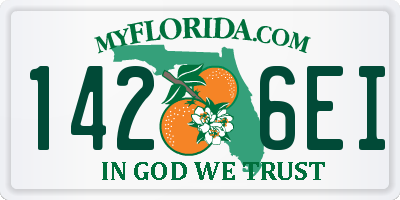FL license plate 1426EI