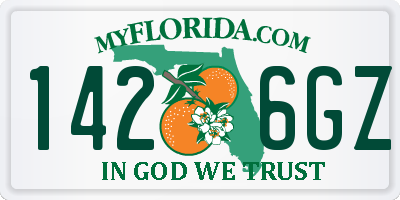 FL license plate 1426GZ