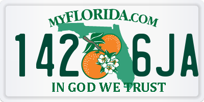 FL license plate 1426JA