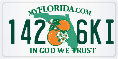 FL license plate 1426KI