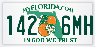 FL license plate 1426MH