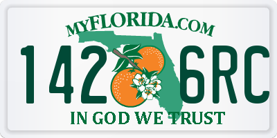 FL license plate 1426RC