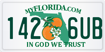 FL license plate 1426UB