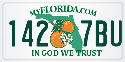 FL license plate 1427BU