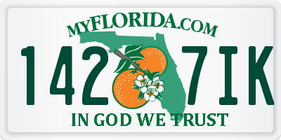 FL license plate 1427IK