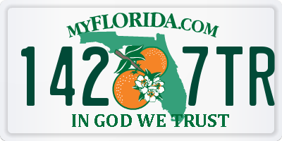 FL license plate 1427TR