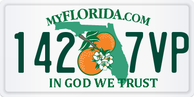 FL license plate 1427VP