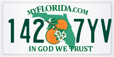FL license plate 1427YV