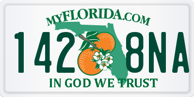 FL license plate 1428NA