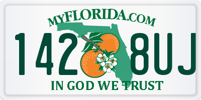 FL license plate 1428UJ