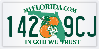 FL license plate 1429CJ