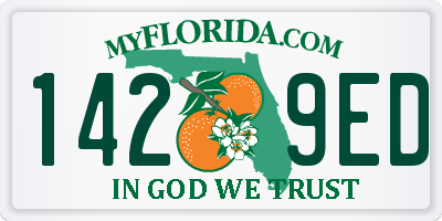 FL license plate 1429ED