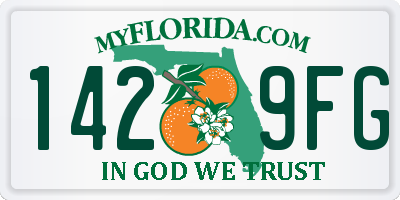 FL license plate 1429FG