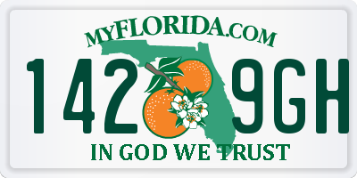 FL license plate 1429GH
