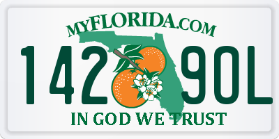 FL license plate 1429OL