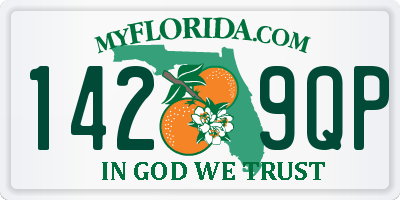 FL license plate 1429QP
