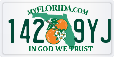 FL license plate 1429YJ