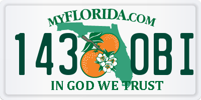 FL license plate 1430BI