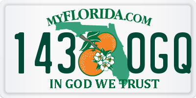 FL license plate 1430GQ