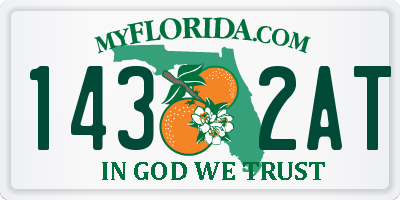 FL license plate 1432AT