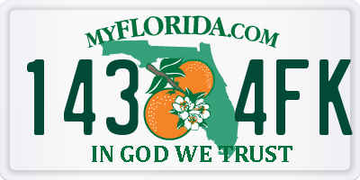 FL license plate 1434FK
