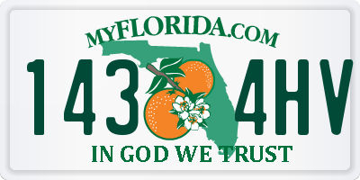 FL license plate 1434HV