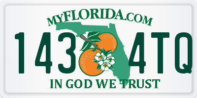 FL license plate 1434TQ