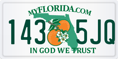 FL license plate 1435JQ