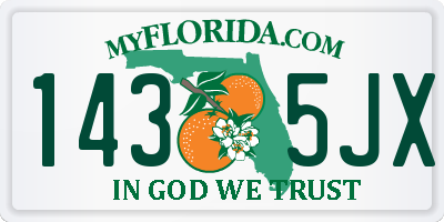 FL license plate 1435JX