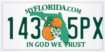 FL license plate 1435PX