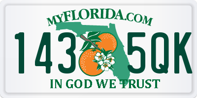 FL license plate 1435QK