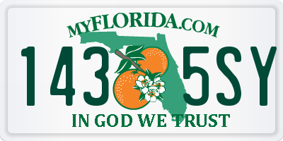 FL license plate 1435SY