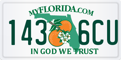 FL license plate 1436CU