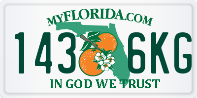 FL license plate 1436KG