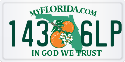 FL license plate 1436LP